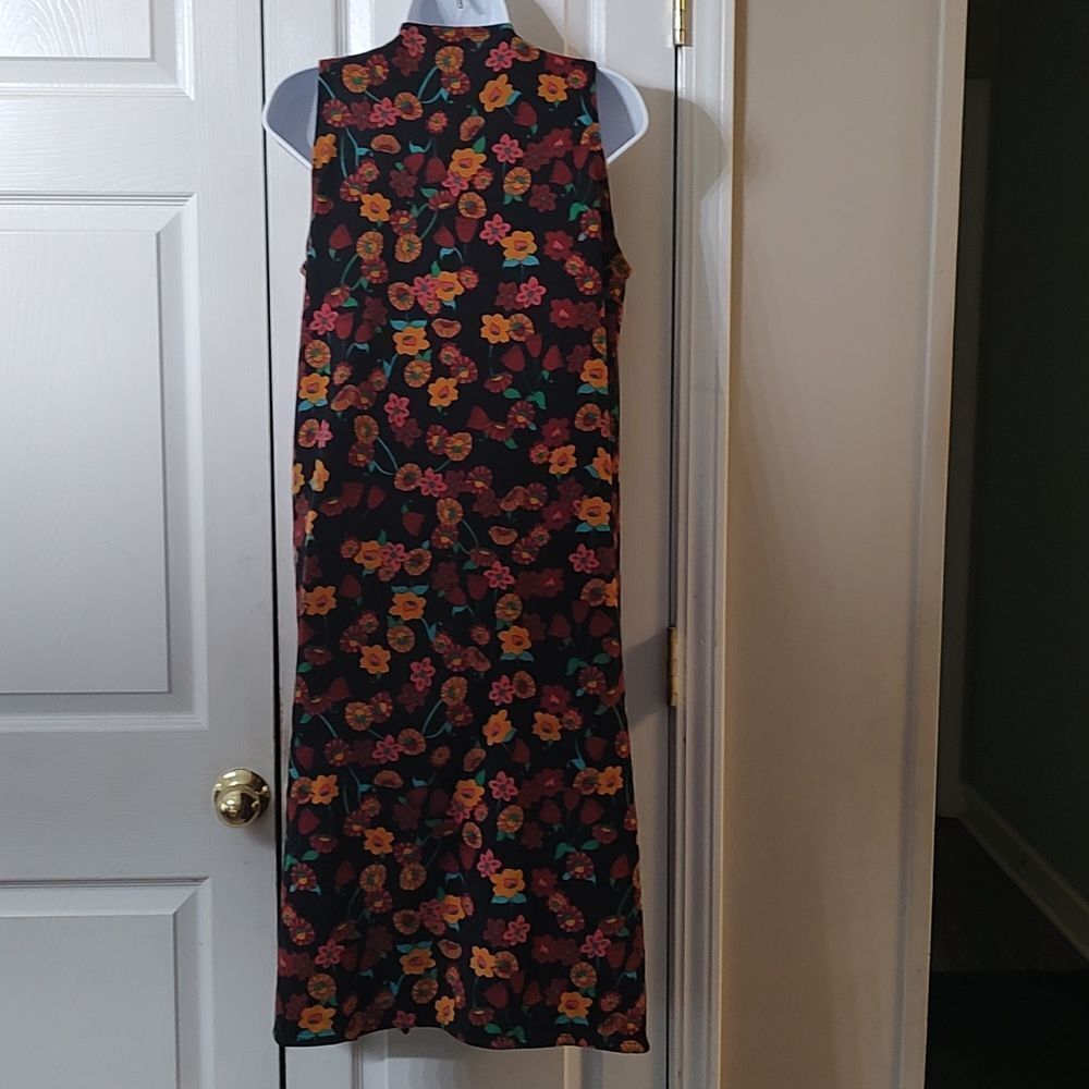 Lularoe open from sleeveless cardigan duster Sz S - Picture 4 of 6
